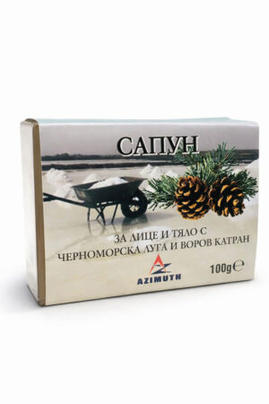 Сапун за лице и тяло с черноморска луга и боров катран, 100 гр, AZIMUTH / АЗИМУТ
